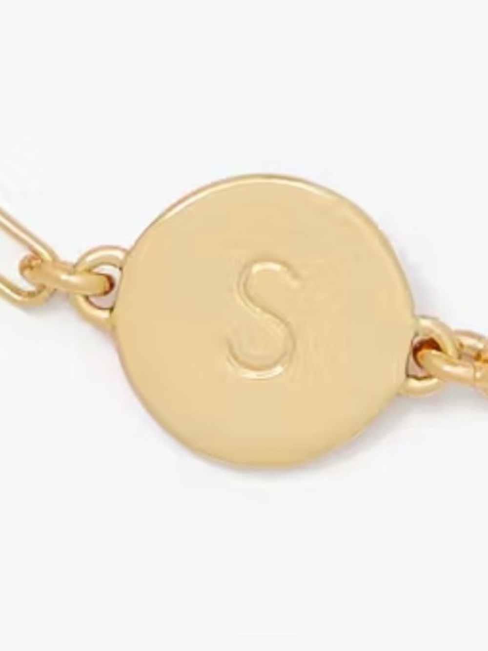 Kate Spade Gold Chain Link Bracelet - Initial “S” - Picture 3 of 4